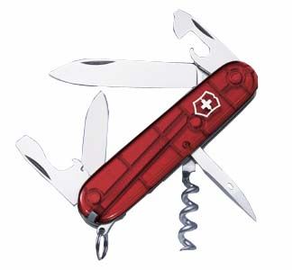 SPARTAN transp. kapesní červený nůž VICTORINOX