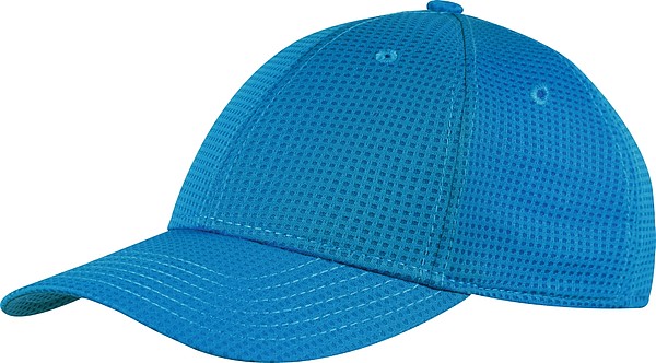 STÁZINKA Funkční šestipanelová čepice s vyztuženým čelem, sv. modrá