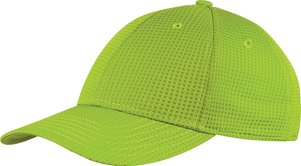 STÁZINKA Funkční šestipanelová čepice s vyztuženým čelem, zelená