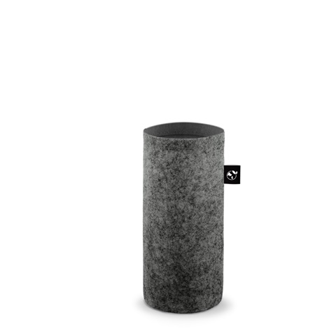 STOREY. Pouzdro z recyklované plsti (100% rPET), ideální na láhve, tmavě šedá