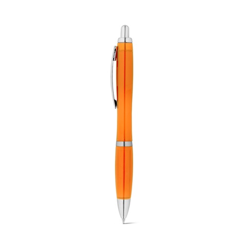 oranžová SWING RPET. kuličkové pero recyklovaného PET (100% rPET) s kovovým klipem, oranžová