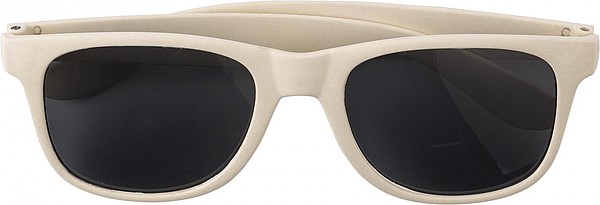 TANGERO Sluneční brýle, UV400, bambusové obroučky, béžové