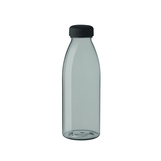 TAPURA Plastová láhev na vodu z transparentního RPET, objem 500 ml, černá