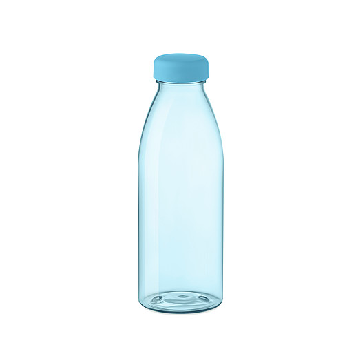 TAPURA Plastová láhev na vodu z transparentního RPET, objem 500 ml, světle modrá