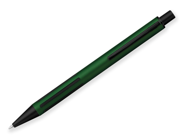 TAURET kovové kuličkové pero, modrá náplň, Zelená