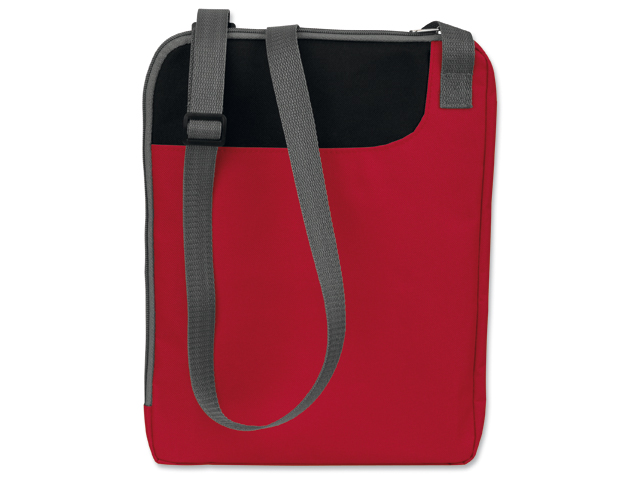 TAVIA polyesterová taška na dokumenty, 600D, Červená