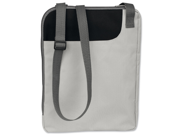 TAVIA polyesterová taška na dokumenty, 600D, Světle šedá