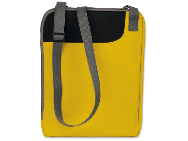 TAVIA polyesterová taška na dokumenty, 600D, Žlutá