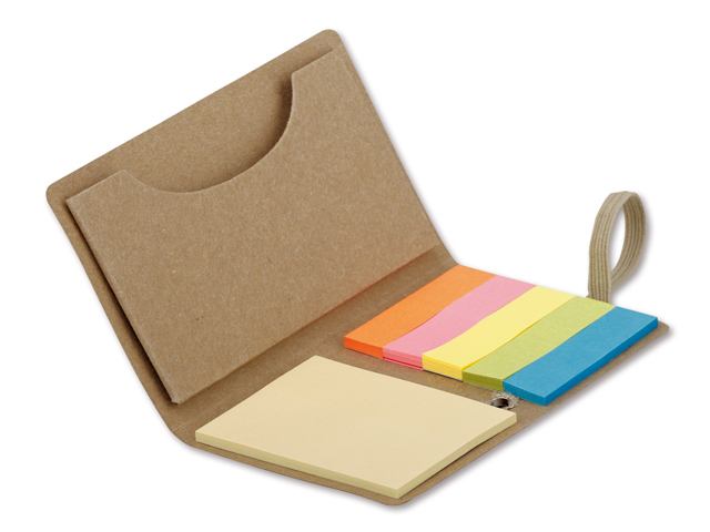 TAZY barevné lepicí papírky (22 ks/barva) v papírovém obalu, Přírodní
