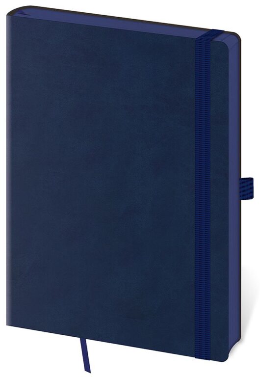 Tečkovaný zápisník Memory L modrý (čtverečkovaný)