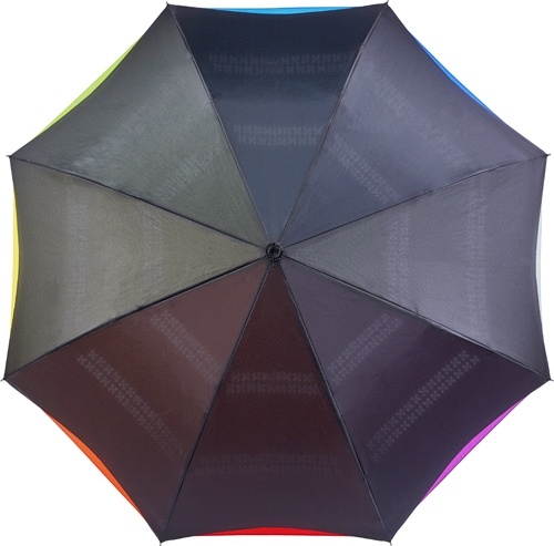 TERAM Vícebarevný dvouvrstvý deštník - parametry 107 x 77 cm