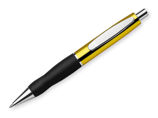 THICK plastové kuličkové pero, modrá náplň, Žlutá