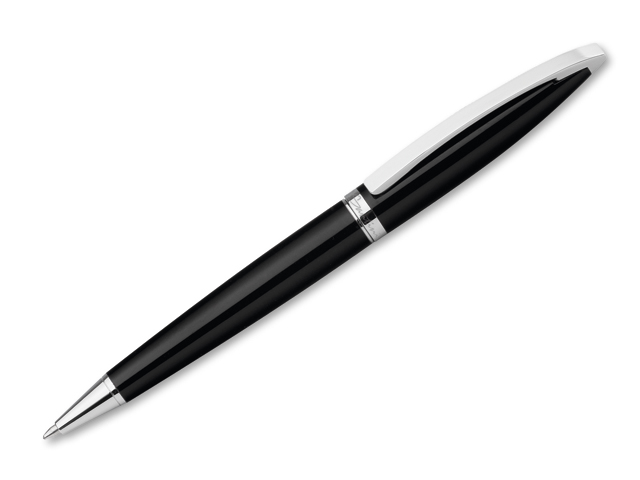TIAGO kovové kuličkové pero, modrá náplň, SANTINI, Černá