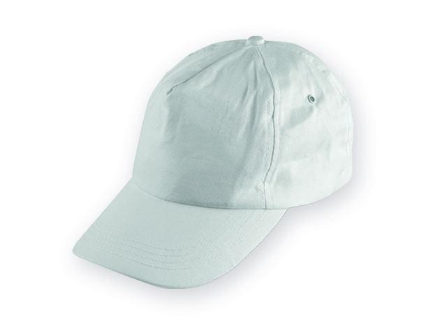 TIWI polyesterová baseballová čepice, 5 panelů, Bílá