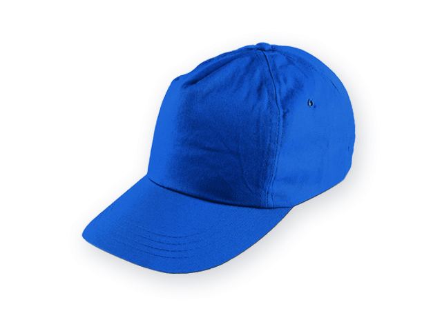 TIWI polyesterová baseballová čepice, 5 panelů, Královská modrá