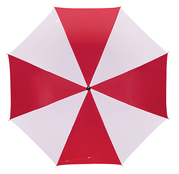 TIZIAN deštník skládací červeno bílý. Průměr 85 cm.