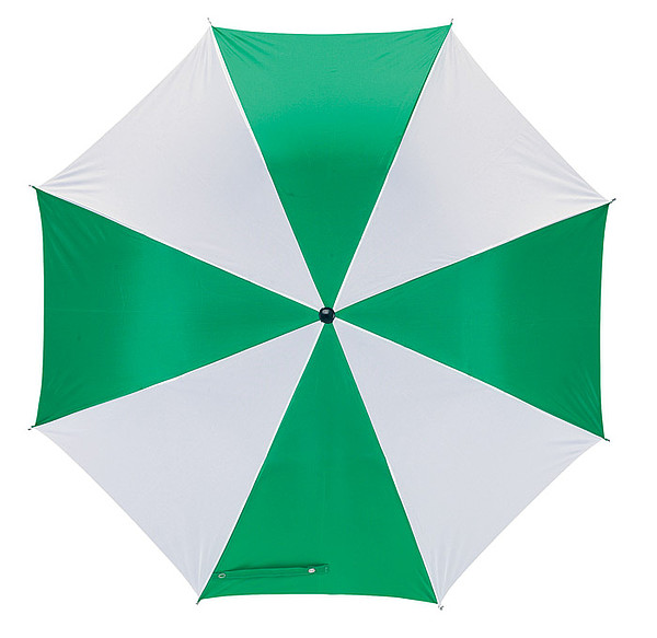 TIZIAN deštník skládací zeleno bílý. Průměr 85 cm.