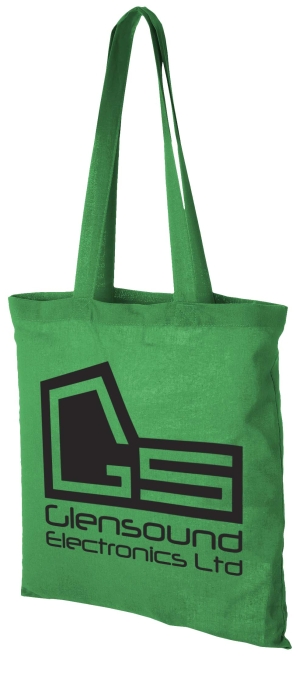 TOMAN Bavlněná nákupní taška, středně zelená