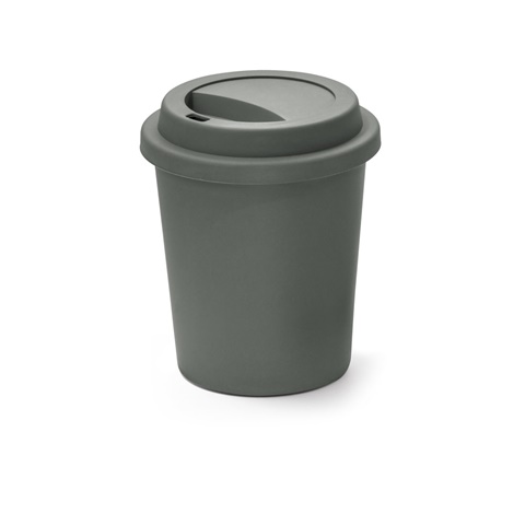 TONALI 350. Jednostěnný cestovní hrnek z PP, tmavě šedá