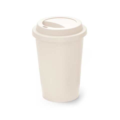 TONALI 450. Opakovaně použitelný kelímek z PP 450 ml, pastelově bílá