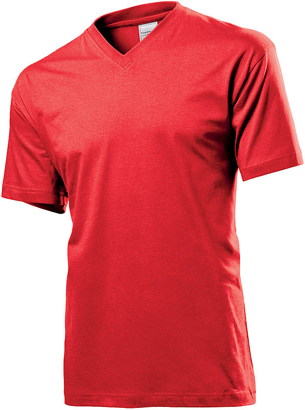 Tričko STEDMAN CLASSIC V-NECK červená S