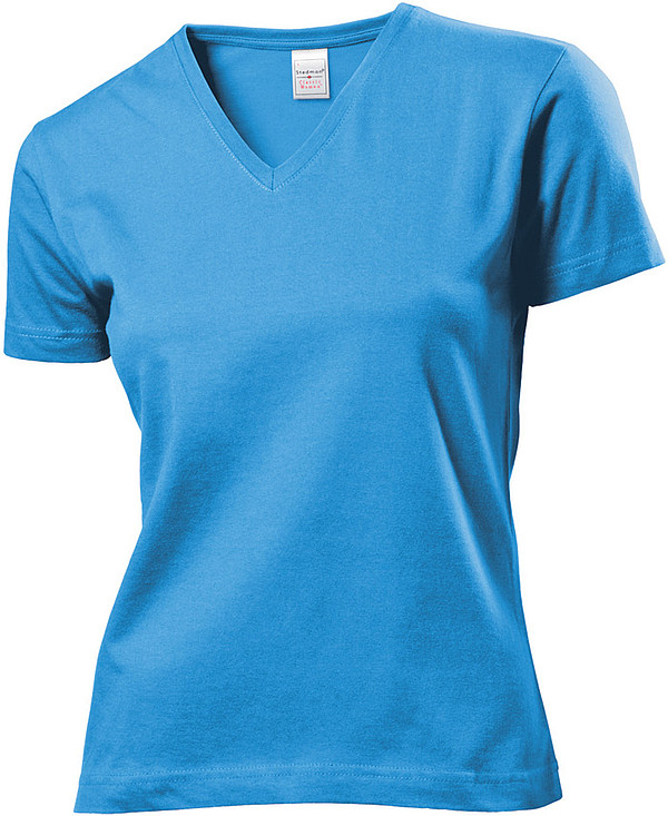Tričko STEDMAN CLASSIC V-NECK WOMEN světle modrá S