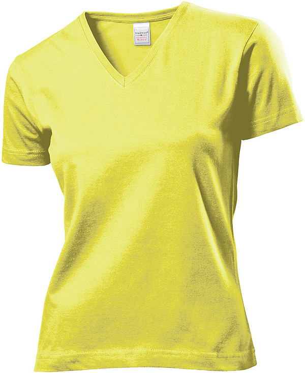 Tričko STEDMAN CLASSIC V-NECK WOMEN světle žlutá S