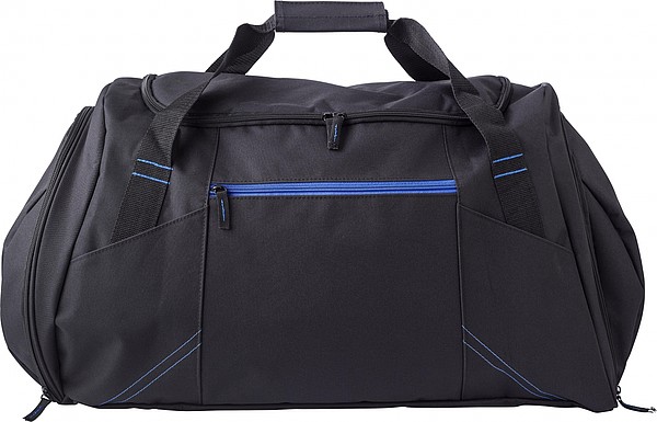 TRIKATA Černá cestovní taška s modrými detaily