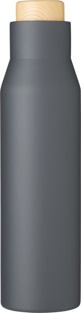 TUZLA Dvoustěnná vakuová termoska z nerezové oceli, 500 ml, šedá