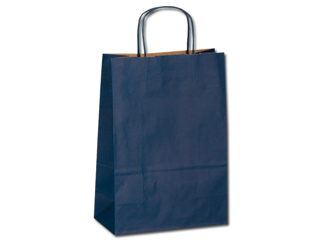 TWISTER papírová dárková taška,18x8x25 cm, Modrá