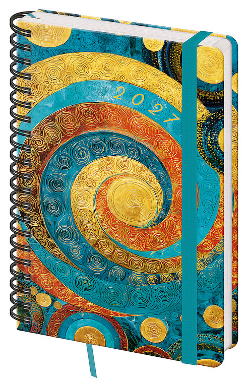 Týdenní diář A5 Twin s poznámkami Spiral
