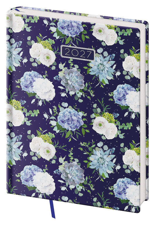 Týdenní diář B6 Vario Lyra Floral
