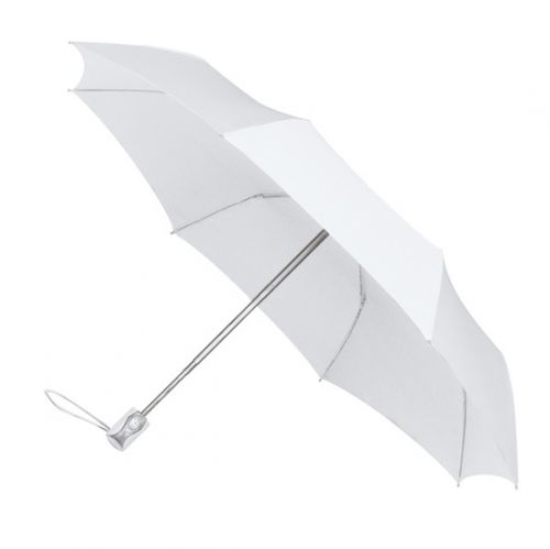 UMBERTO Skládací deštník se systémem open-close, bílá
