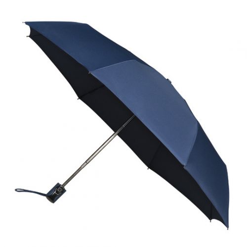 UMBERTO Skládací deštník se systémem open-close, tmavě modrá