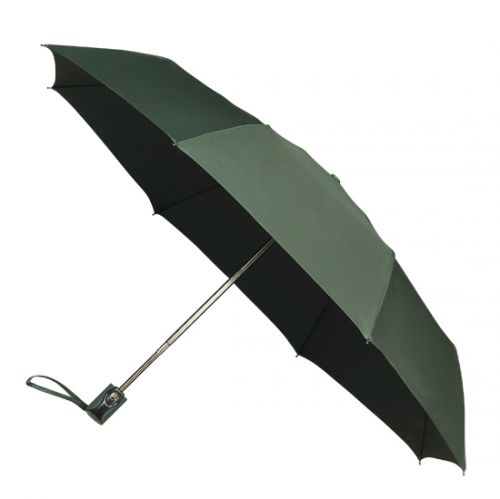 UMBERTO Skládací deštník se systémem open-close,tmavě zelená