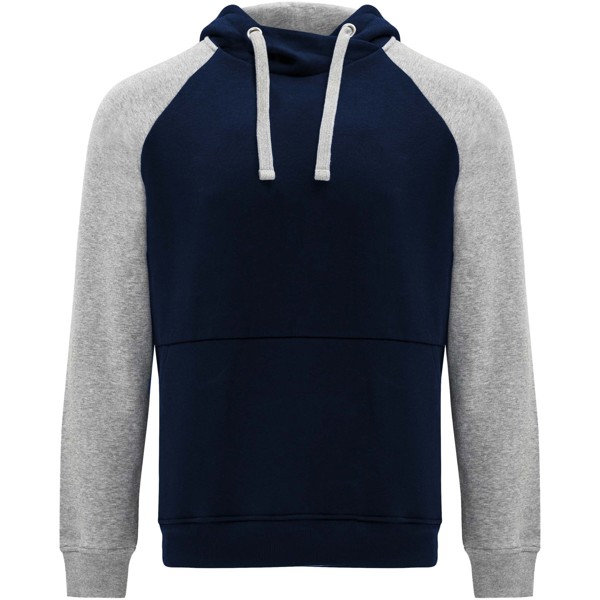Unisex dvoubarevná mikina ROLY BADET, námořní modrá/šedá XS