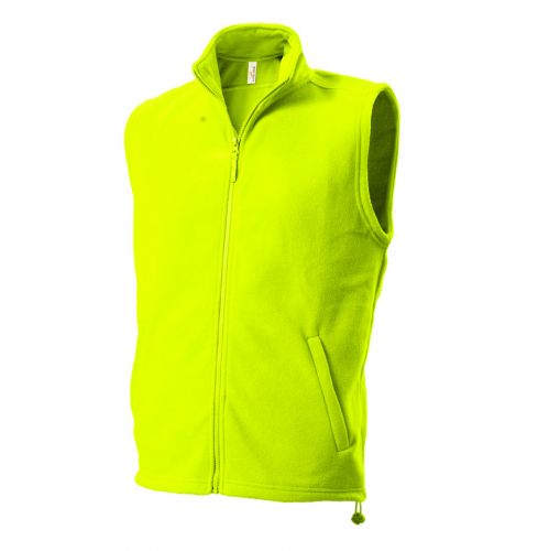 UNISEX FLEECE VEST Fleecová vesta, jasně zelená S