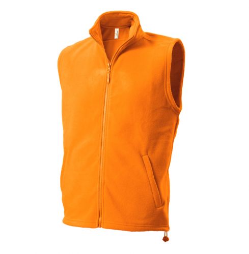 UNISEX FLEECE VEST Fleecová vesta, oranžová S