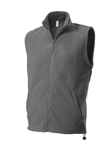 UNISEX FLEECE VEST Fleecová vesta, šedá XS