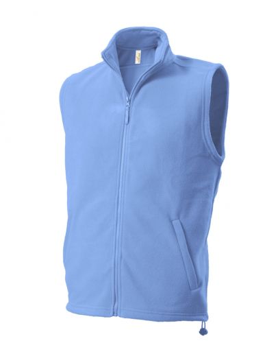 UNISEX FLEECE VEST Fleecová vesta, světle modrá S