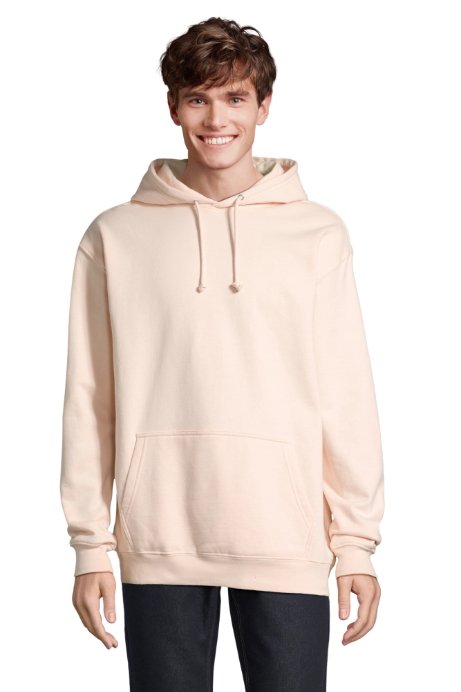 Unisex mikina SOLS CONDOR, jemně růžová, velikost XS