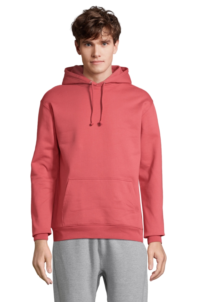 Unisex mikina SOLS CONDOR, růžová, velikost XS