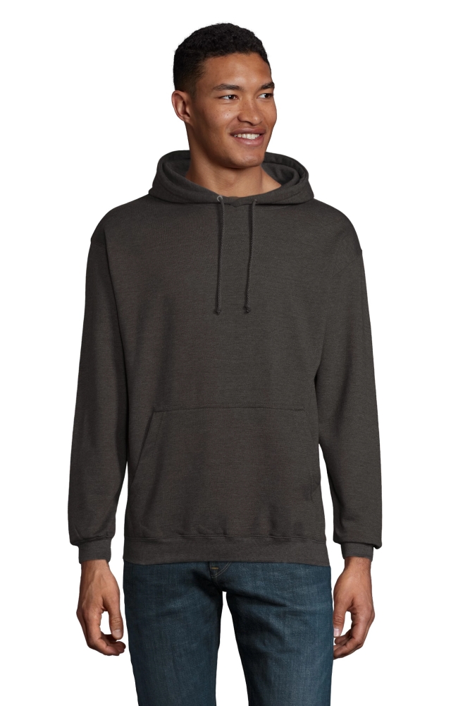 Unisex mikina SOLS CONDOR, tmavě šedý melír, velikost XS