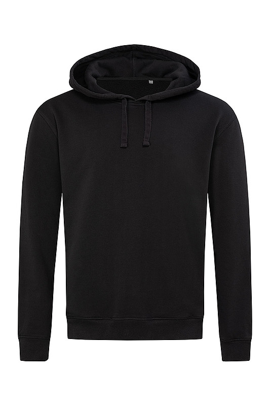 Univerzální mikina STEDMAN RECYCLED UNISEX SWEAT HOODIE, černá, XS