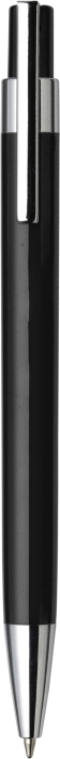 VALTR Plastové kuličkové pero s kovovým klipem, černá náplň, černé