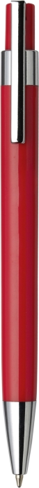 VALTR Plastové kuličkové pero s kovovým klipem, černá náplň, červené