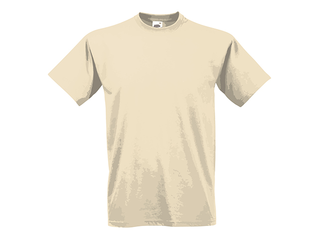 VALUE T unisex tričko, 160 g/m2, vel. S, FRUIT OF THE LOOM, Béžová
