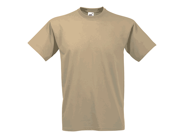 VALUE T unisex tričko, 160 g/m2, vel. S, FRUIT OF THE LOOM, Světle hnědá