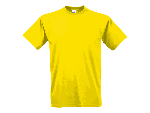 VALUE T unisex tričko, 160 g/m2, vel. S, FRUIT OF THE LOOM, Žlutá