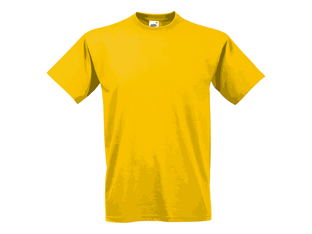 VALUE T unisex tričko, 160 g/m2, vel. S, FRUIT OF THE LOOM, Tmavě žlutá